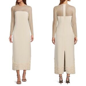 ANTONIO MELANI Cream Long Sleeve Dress